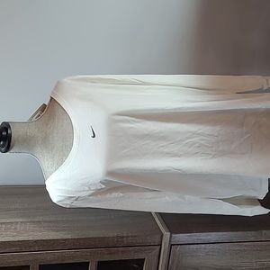 Nike White Long Sleeve Scoop Neck Tee  Plus Size 2X NWT